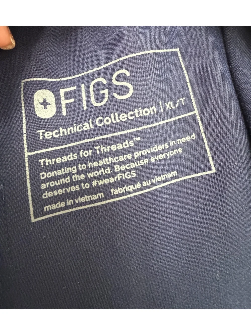Figs Cairo Straight-Leg Navy Men Scrub Pant™ (Size XL/T)
